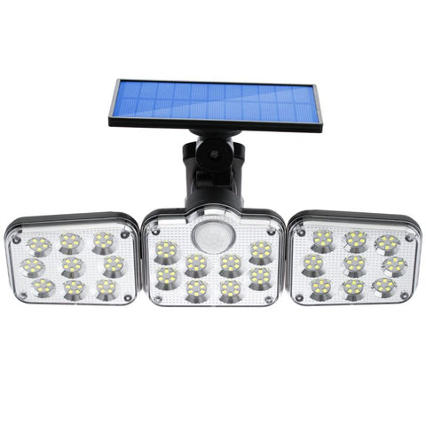 Proiector Solar cu senzor si telecomanda 138 LED SMD 10W, lumina rece