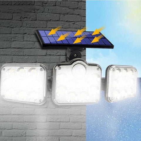 proiector solar cu senzor, proiector solar cu telecomanda, proiectoare solare cu senzor, proiectoare exterior, proiector cu senzor fatada, led-box.ro
