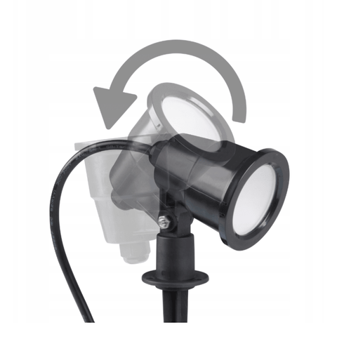 Proiector spot cu tarus Sergio, 7W IP65, unghi lumina reglabil, 2700K - led-box.ro