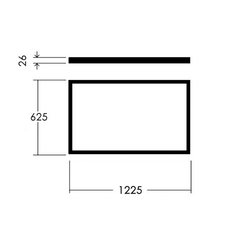 cadru din aluminiu panou led, rama panou led 120x60cm, rama montaj incastrat panou led, panouri led incastrate 120x60cm, rama alba aluminiu, rama din aluminiu 120x60cm, led-box.ro