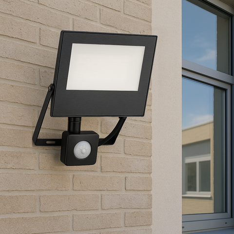 Proiector LED cu senzor PIR și protecție IP65 Mola 50W