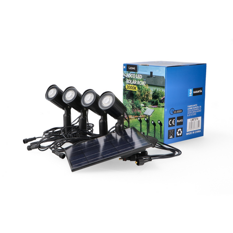 spoturi cu panou solar pentru gradina sau alei, led-box.ro