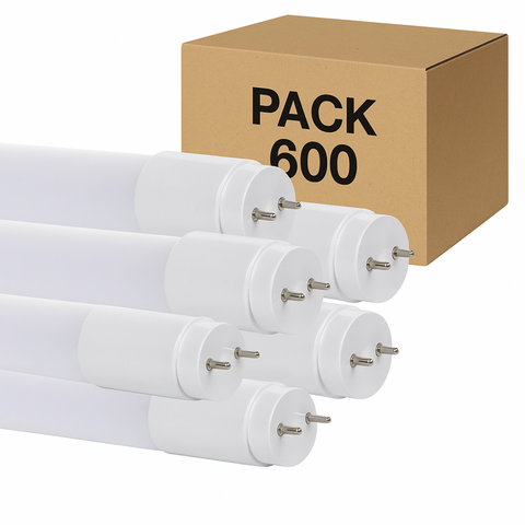 Pachet promoțional 600x Tub LED T8 24W 150 cm, sticla mată, iluminat economic industrial led-box.ro