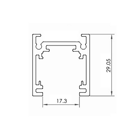 sina magnetica din aluminiu, sina seria 16mm, iluminat sina magnetica, sine magnetice albe, sine magnetice negre, modele sina magnetica, sina magnetica 2 metri, led-box.ro