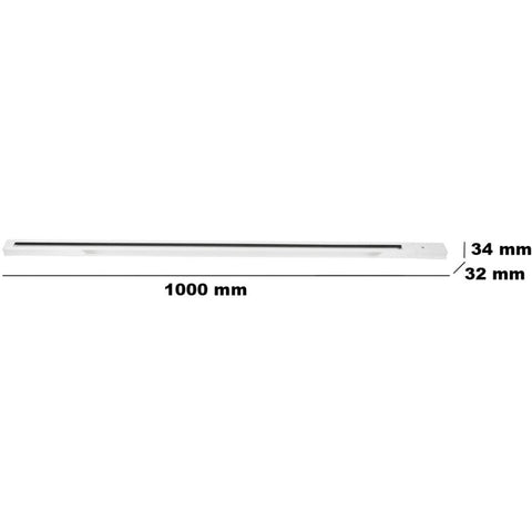 sina trifazata tavan, sine trifazate, sine trifazice, sine spoturi led, sina spot led, sina 3 faze, sina spoturi, iluminat pe sina, sina alba, sina 1m, led-box.ro