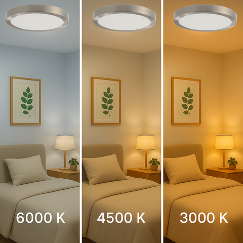 spot led 25w cct, lumina selectabila, aluminiu, argintiu