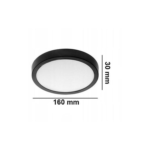 Spot LED aplicat 12W 4000K Proma, negru - led-box.ro