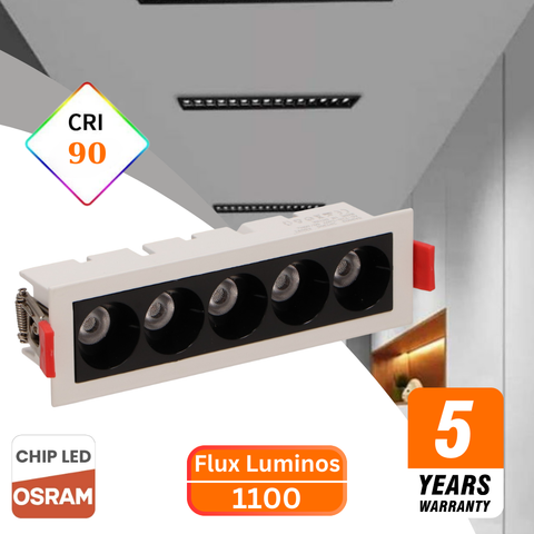 spot led liniar, spoturi interior, spoturi led liniare, spoturi Osram, spot iluminat interior, iluminat accent, spoturi liniare incastrate, led-box.ro