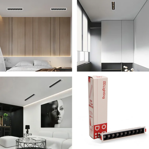 spot led liniar 20W, spoturi interior, spoturi led liniare, spoturi Osram, spot iluminat interior, iluminat accent, spoturi liniare incastrate, led-box.ro