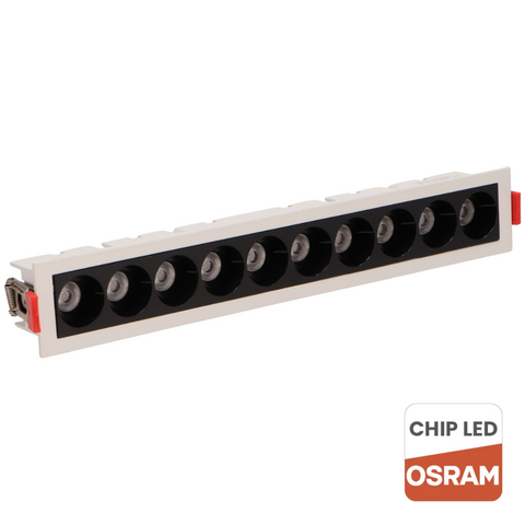 spot led liniar 20W, spoturi interior, spoturi led liniare, spoturi Osram, spot iluminat interior, iluminat accent, spoturi liniare incastrate, led-box.ro