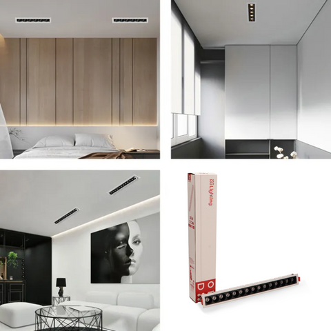 spot led liniar 30W, spoturi interior, spoturi led liniare, spoturi Osram, spot iluminat interior, iluminat accent, spoturi liniare incastrate, led-box.ro