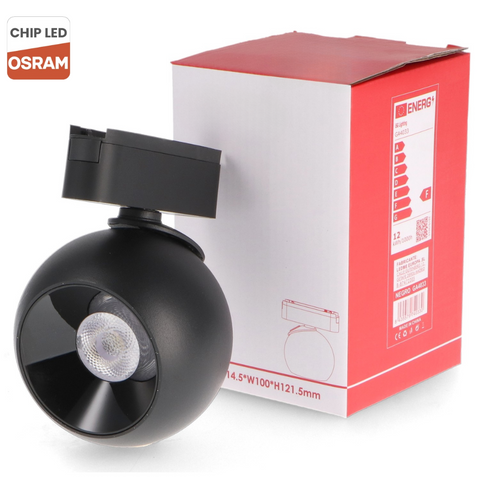spot LED magnetic 12w negru, spot led sina magnetica, proiector led pe sina magnetica, iluminat sina magnetica, sina spoturi magnetice, corpuri iluminat sina magnetica, spoturi magnetice pe sina, spoturi negre magnetice, sina magnetica led tavan, iluminat pe sina magnetica, led-box.ro