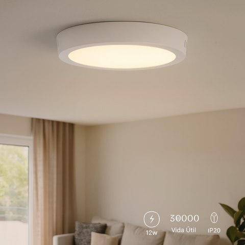 Spot LED montaj pe suprafață tavan alb