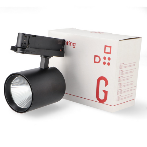 Proiector LED 30w negru, spot led pe sina, proiector led pe sina, iluminat sina, sina spoturi, spoturi negre pe sina, sina led tavan, iluminat pe sina, proiectoare pe sina, sina tavan spoturi negre, corpuri de iluminat pe sina, proiector led sina, spoturi sina negru, led-box.ro