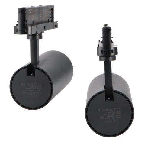spot LED trifazat 30w negru, spot led trifazat pe sina, proiector led pe sina trifazata, iluminat sina trifazata, sina spoturi trifazate, spoturi negre pe sina, sina trifazata led tavan, iluminat pe sina trifazata, proiectoare negre pe sina trifazata, sina trifazata tavan spoturi albe, led-box.ro