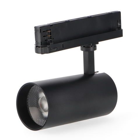 spot LED trifazat 30w negru, spot led trifazat pe sina, proiector led pe sina trifazata, iluminat sina trifazata, sina spoturi trifazate, spoturi negre pe sina, sina trifazata led tavan, iluminat pe sina trifazata, proiectoare negre pe sina trifazata, sina trifazata tavan spoturi albe, led-box.ro
