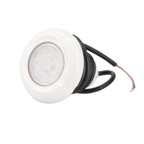 Spot LED alb subacvatic de 7W instalare în peretele unei piscine