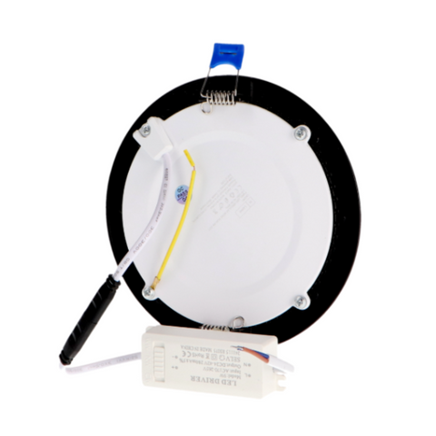 spot led rotund 12w, spot rotund incastrabil, spoturi incastrabile 12w, spot CCT pentru tavan, led spot, spoturi led 170mm, mini led spot rotund, spoturi rotunde tavan, spot led incastrat, spot negru slim, led-box.ro