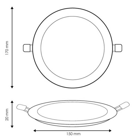 spot led rotund 12w, spot rotund incastrabil, spoturi incastrabile 12w, spot CCT pentru tavan, led spot, spoturi led 170mm, mini led spot patrat, spoturi rotunde tavan, spot led incastrat, spot argintiu slim, led-box.ro