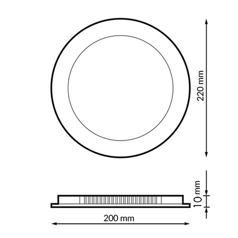 spot led rotund 20w, spot rotund incastrabil, spoturi incastrabile 20w, spot CCT pentru tavan, led spot, spoturi led 220mm, mini led spot rotund, spoturi rotunde tavan, spot led incastrat, spot negru slim, led-box.ro