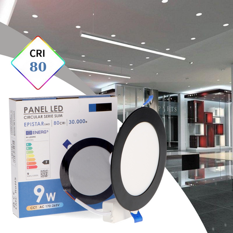 spot led rotund 9w, spot rotund incastrabil, spoturi incastrabile 9w, spot CCT pentru tavan, led spot, spoturi led 145mm, mini led spot rotund, spoturi rotunde tavan, spot led incastrat, spot negru slim, led-box.ro