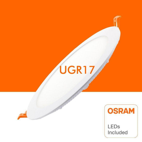 Spot LED rotund incastrabil 24W, chip Osram, UGR17, IP40 - led-box.ro