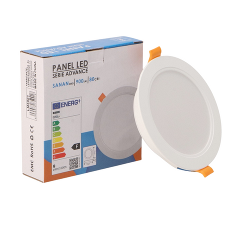 spot led rotund 9w, spot rotund incastrabil, spoturi incastrabile 9w, spot CCT pentru tavan, led spot, spoturi led 126mm, mini led spot rotund, spoturi rotunde tavan, spot led incastrat, spot alb incastrat, led-box.ro