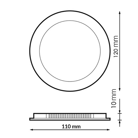 spot led rotund spoturi incastrabile, spot rotund incastrabil, spot alb rotund, spot 6w CCT, spoturi incastrabile, spot cct rotund, spot serie pro, led-box.ro