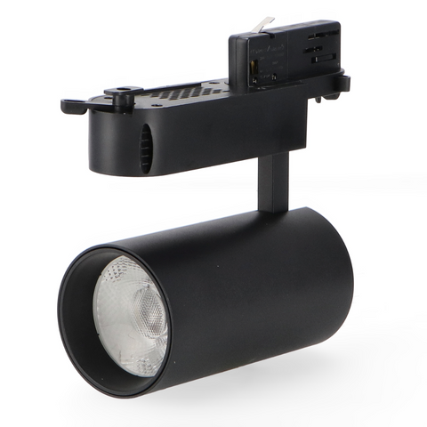 spot LED trifazat 30w negru, spot led trifazat pe sina, proiector led pe sina trifazata, iluminat sina trifazata, sina spoturi trifazate, spoturi negre pe sina, sina trifazata led tavan, iluminat pe sina trifazata, proiectoare negre pe sina trifazata, led-box.ro
