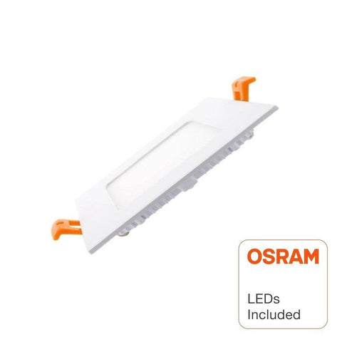 Spot LED Slim patrat incastrabil 8W, chip Osram, IP40 - led-box.ro