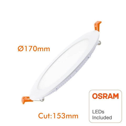 Spot LED Slim rotund incastrabil 15W, chip Osram, IP40 - led-box.ro