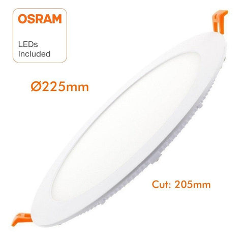 Spot LED Slim rotund incastrabil 24W, chip Osram, IP20 - led-box.ro