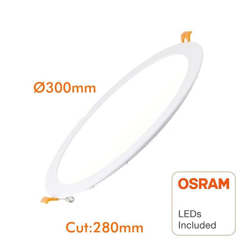 Spot LED Slim rotund incastrabil 30W, chip Osram, IP20 - led-box.ro