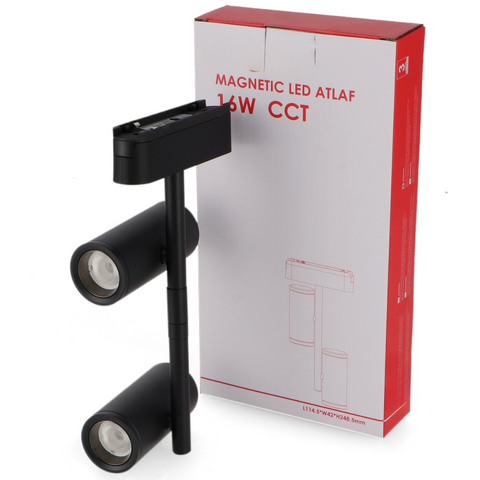 spot LED magnetic 16w negru, spot led sina magnetica, proiector led pe sina magnetica, iluminat sina magnetica, sina spoturi magnetice, corpuri iluminat sina magnetica, spoturi magnetice pe sina, spoturi negre magnetice, sina magnetica led tavan, iluminat pe sina magnetica, led-box.ro