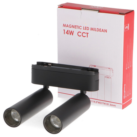 spot LED magnetic 14w negru, spot led sina magnetica, proiector led pe sina magnetica, iluminat sina magnetica, sina spoturi magnetice, corpuri iluminat sina magnetica, spoturi magnetice pe sina, spoturi negre magnetice, sina magnetica led tavan, iluminat pe sina magnetica, led-box.ro