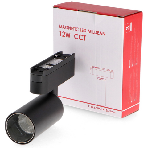 spot LED magnetic 12w negru, spot led sina magnetica, proiector led pe sina magnetica, iluminat sina magnetica, sina spoturi magnetice, corpuri iluminat sina magnetica, spoturi magnetice pe sina, spoturi negre magnetice, sina magnetica led tavan, iluminat pe sina magnetica, led-box.ro