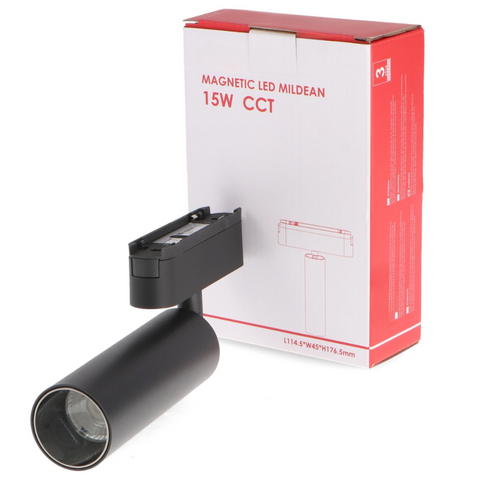 spot LED magnetic 15w negru, spot led sina magnetica, proiector led pe sina magnetica, iluminat sina magnetica, sina spoturi magnetice, corpuri iluminat sina magnetica, spoturi magnetice pe sina, spoturi negre magnetice, sina magnetica led tavan, iluminat pe sina magnetica, led-box.ro