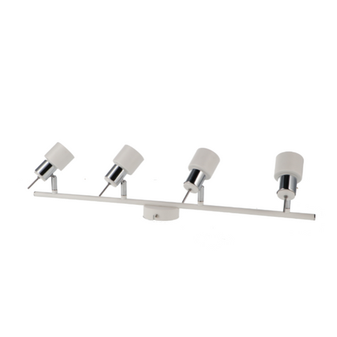 Plafonieră cu 4 spoturi GU10, montaj pe suprafață, design elegant