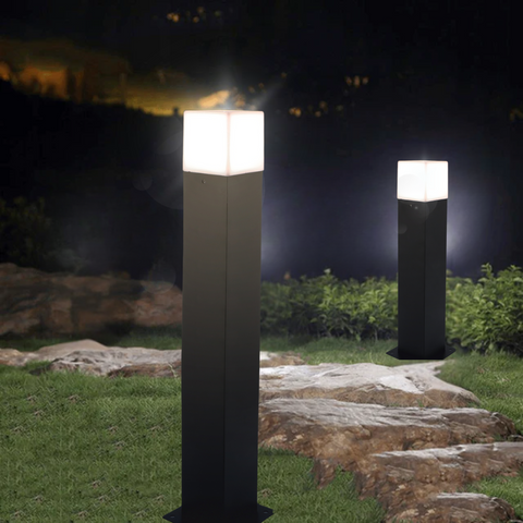 stalpi ornamentali, stalpi led gradina, iluminat peisagistic gradina, stalp 74cm, stalp led alei, stalpi iluminat exterior, led-box.ro