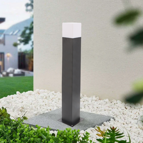 stalpi ornamentali, stalpi led gradina, iluminat peisagistic gradina, stalp 74cm, stalp led alei, stalpi iluminat exterior, led-box.ro