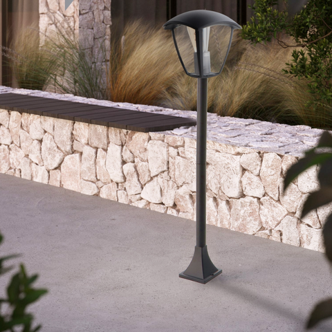 stalp iluminat gradina, stalpi iluminat curte, stalpi de gradina,stalp led gradina 93cm,stalpi gradina cu led,stalpi iluminat alei,stalpi iluminat exterior, led-box.ro