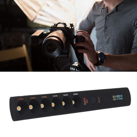 tester temperatură de culoare,  baston luminiscent portabil, lumină ajustabilă 2700K–6000K, lumină pentru fotografi, lumină pentru design interior, lampă LED portabilă, lumini ambientale pentru decor, unealtă pentru designeri de interior, tester lumină, led-box.ro