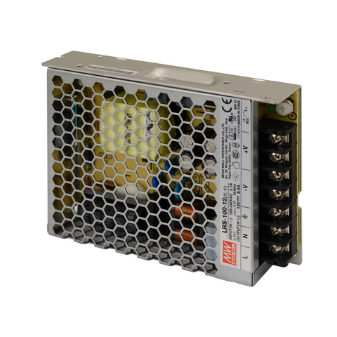 sursa de alimentare, sursa modulara, Mean Well, LRS-100-12, sisteme de supraveghere, iluminat LED, sursa tensiune Mean Well, sursa alimentare profesionala, sursa alimentare 100w, Sursa de alimentare 12V/8.5A, sursa alimentare ip67, sursa led profesionala, led-box.ro