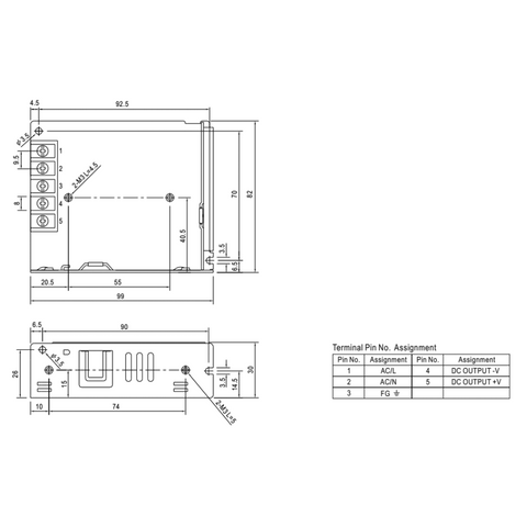 sursa alimentare meanwell, sursa lrs-35-36, Mean Well LRS-35-36 1A, sursa de alimentare 1A 36W 35W, surse Mean Well, led-box.ro