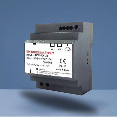 Surse tensiune sina dina, sursa pe sina DIN 24V, surse DIN Rail 24v, sursa 24v sina din, sursa 24v 100w sina din, sursa 4.16A sina din, led-box.ro