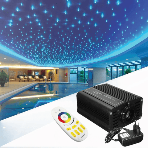 Sursa fibra optica 16W RGBW cu telecomanda - led-box.ro