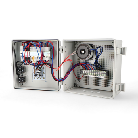 Panou electric IP65 cu transformator 60 W pentru pompe și iluminat piscină