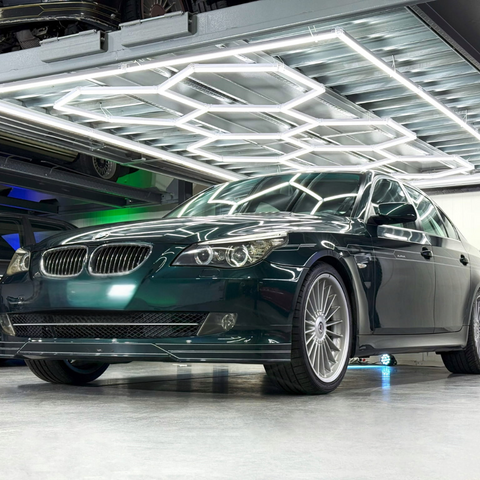 tavan led hexagon 450w, detailing auto, tavan honey comb, tavan cu led hexagon 450w, tavane honeycomb, tavane showroom, tavane hexagonale, led-box.ro