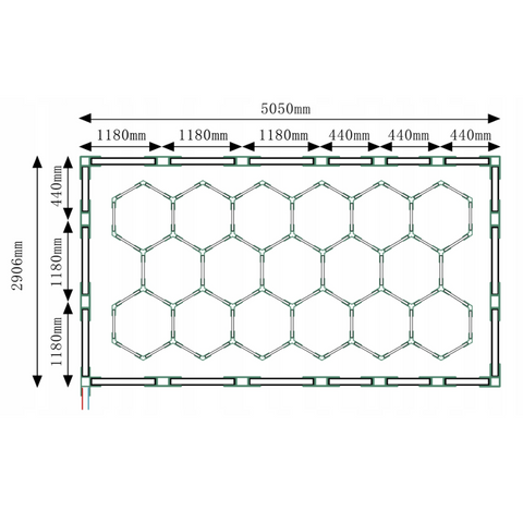 tavan led hexagon 750w, detailing auto, tavan honey comb, tavan cu led hexagon, tavane honeycomb 750w, tavane showroom, tavane hexagonale, led-box.ro