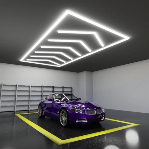 Tavan LED HoneyComb 384W cu flux luminos 46.080 lm și unghi 180°